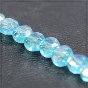 Chinese 4mm Coin Crystals - Aqua AB